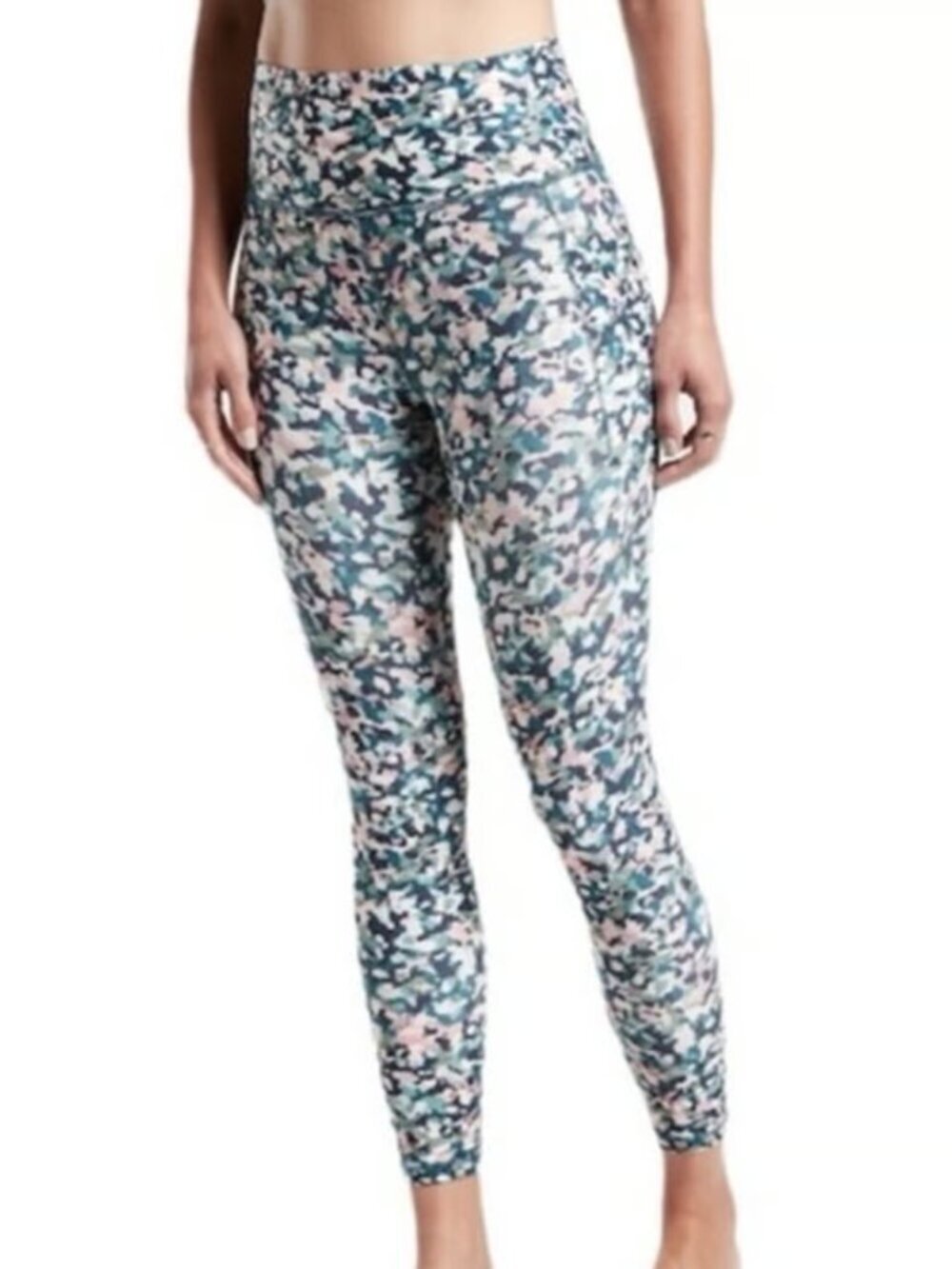Athleta Salutation Statsh Pocket II Printed 7/8 Tight Leggings XS NWT